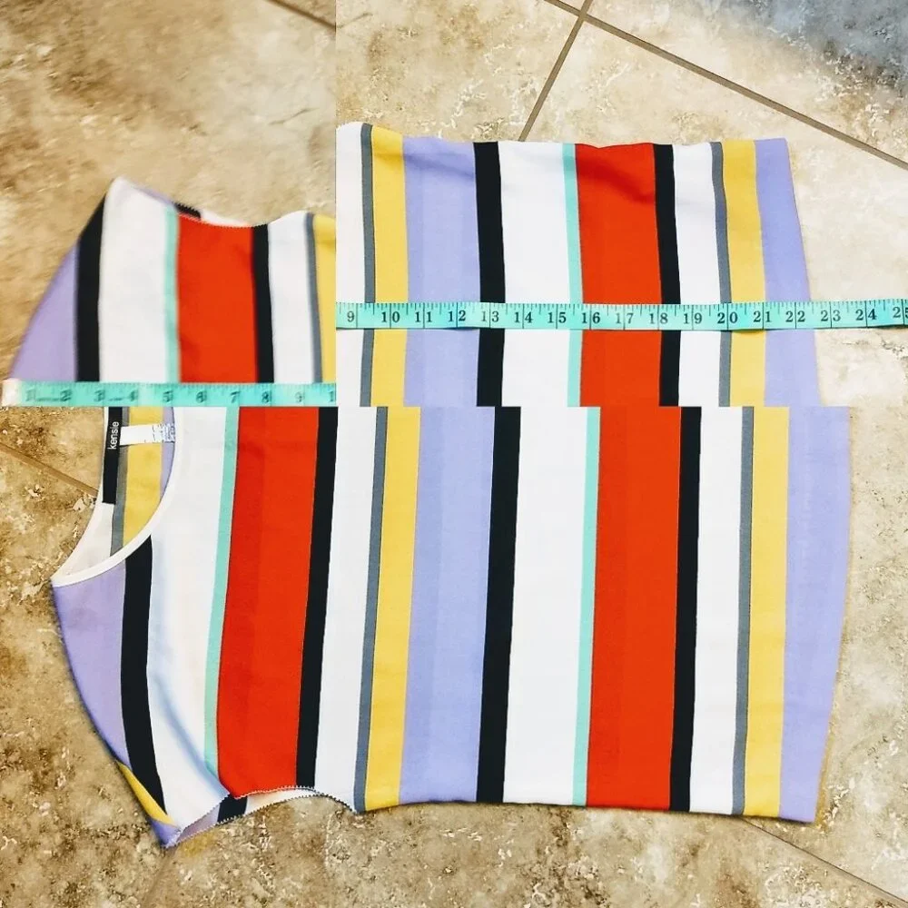 Women's Kensie Striped Blouse - Size Small - Picture 7 of 7